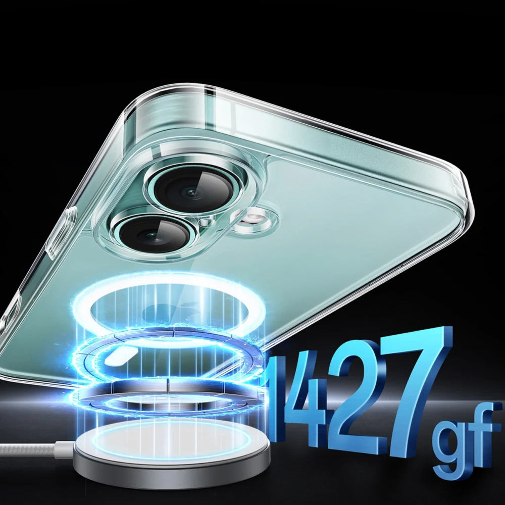 Ugreen Classy Clear Magnetic Case with MagSafe for iPhone 16 Plus - Cleareng
