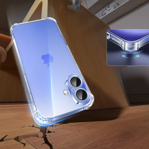 Ugreen Bright Cushion CA101 Case for iPhone 16 Plus - Cleareng
