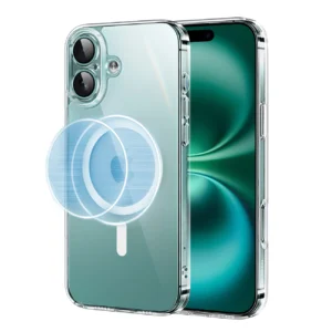 Ugreen Classy Clear Magnetic Case with MagSafe for iPhone 16 - Cleareng