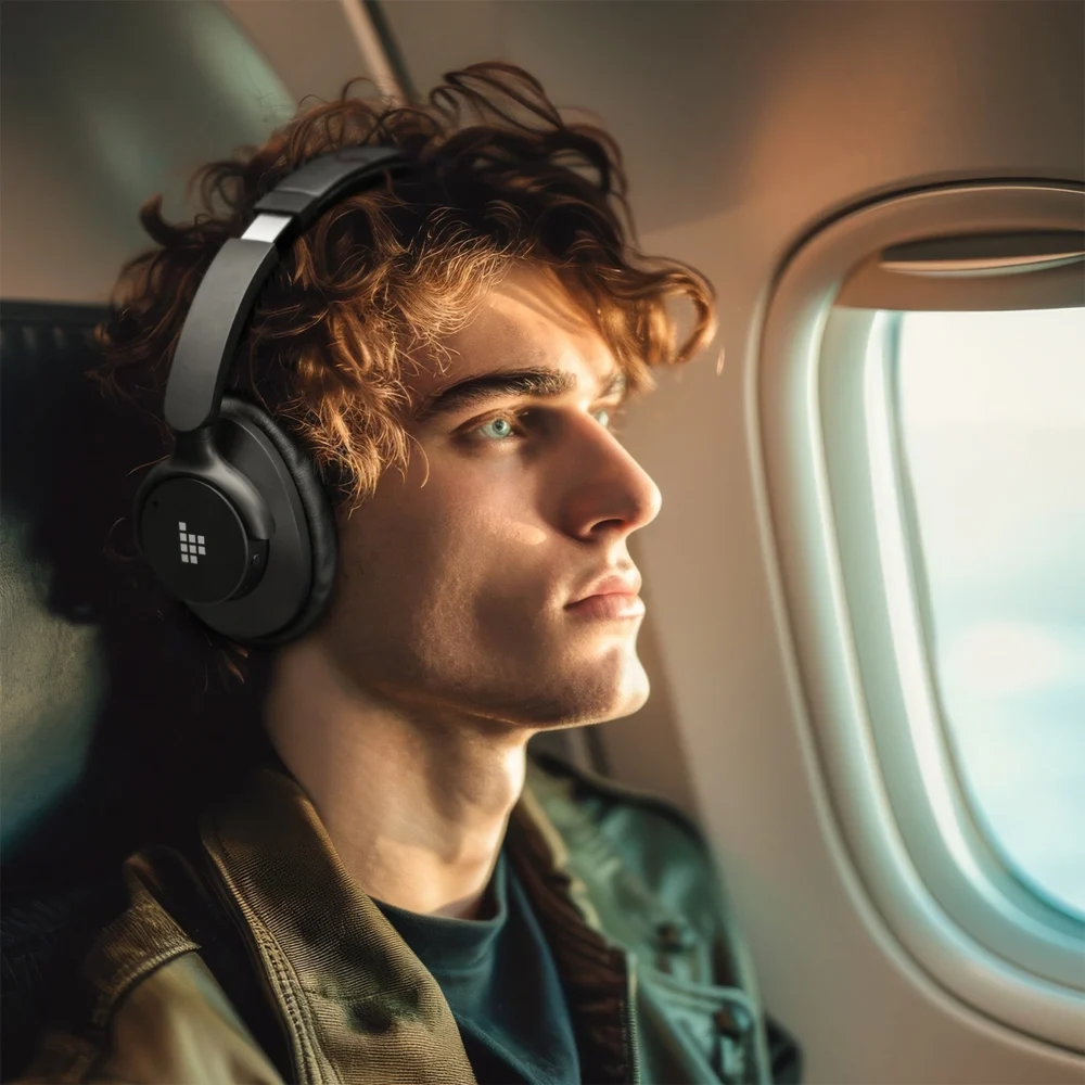 Tronsmart Sounfii Q20 ANC On-Ear Bluetooth 5.3 Wireless Headphones - Blackeng