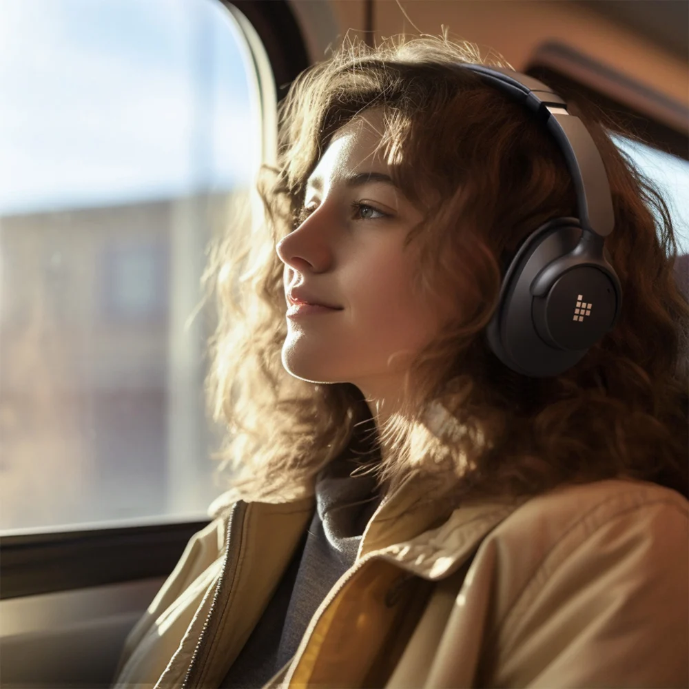 Tronsmart Sounfii Q20 ANC On-Ear Bluetooth 5.3 Wireless Headphones - Blackeng