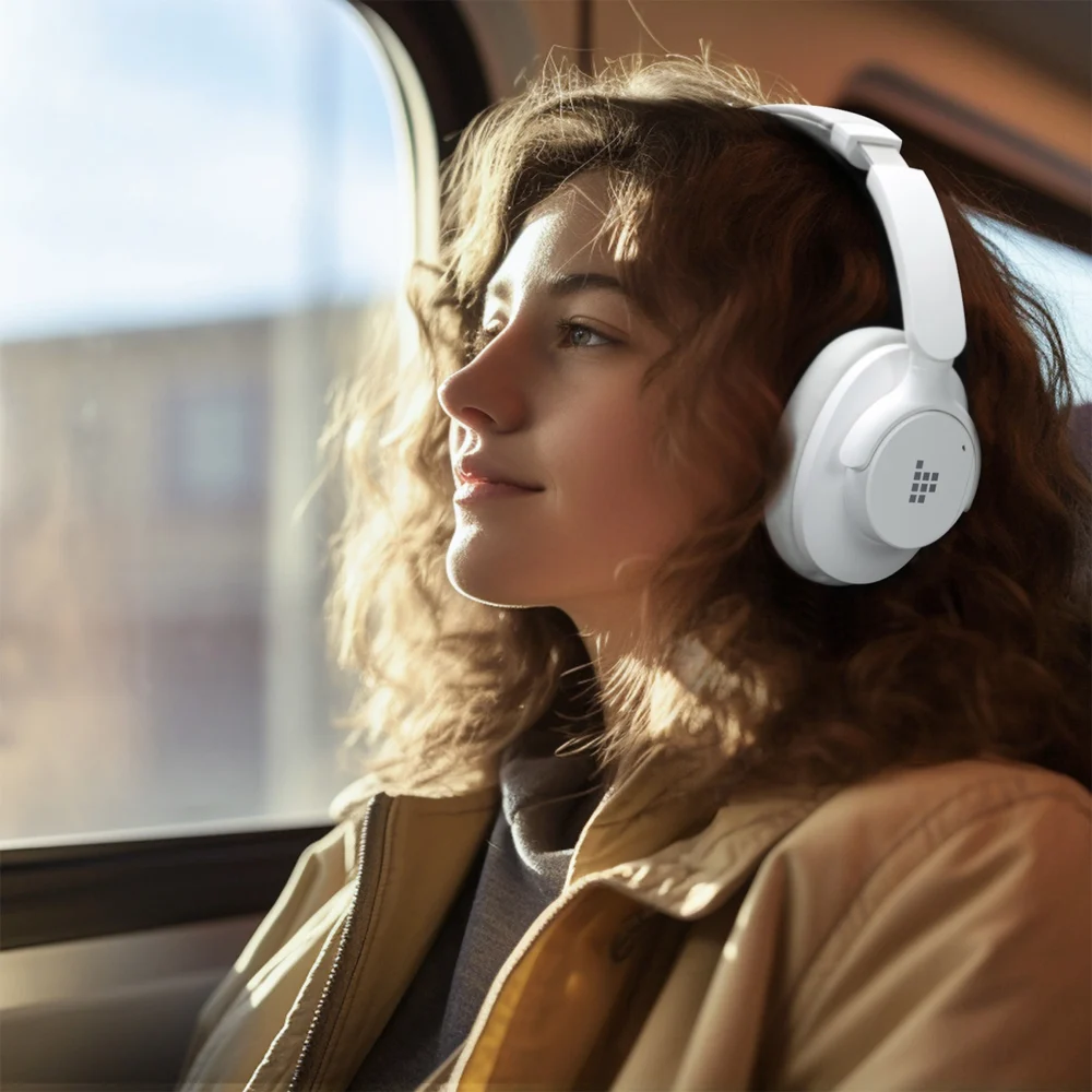 Tronsmart Sounfii Q20 ANC On-Ear Bluetooth 5.3 Wireless Headphones - Whiteeng
