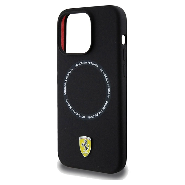 Ferrari Printed Ring MagSafe case for iPhone 15 Pro Max - blackeng