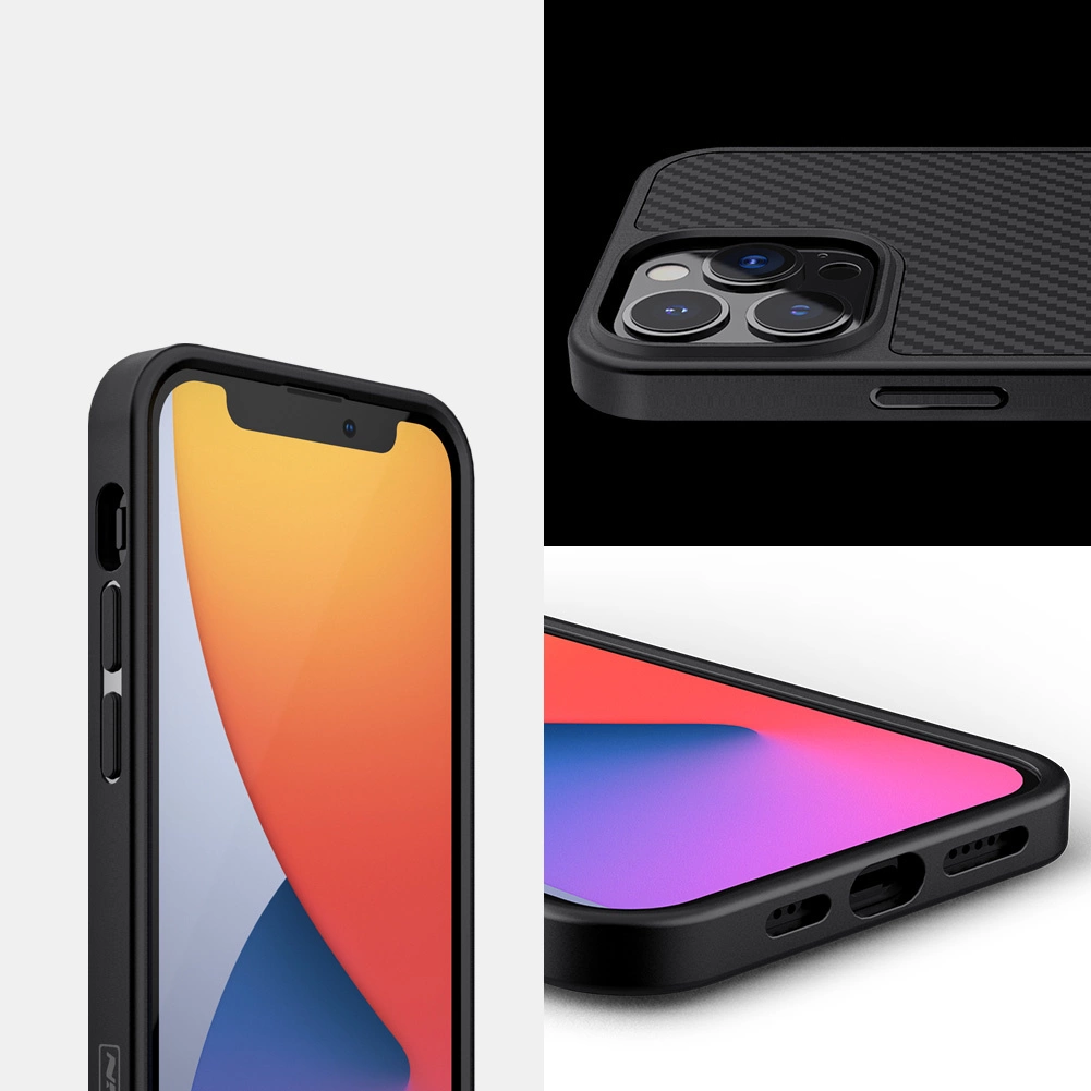 Nillkin Synthetic Fiber Carbon iPhone 13 Pro Max case blackeng