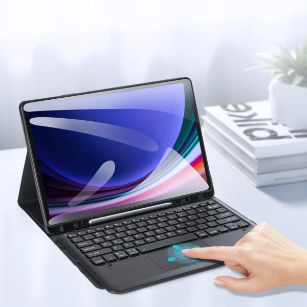 Dux Ducis Bluetooth Keyboard Case (TK Series) for Samsung Tab S9 Plus / S9 FE Plus - Blackeng