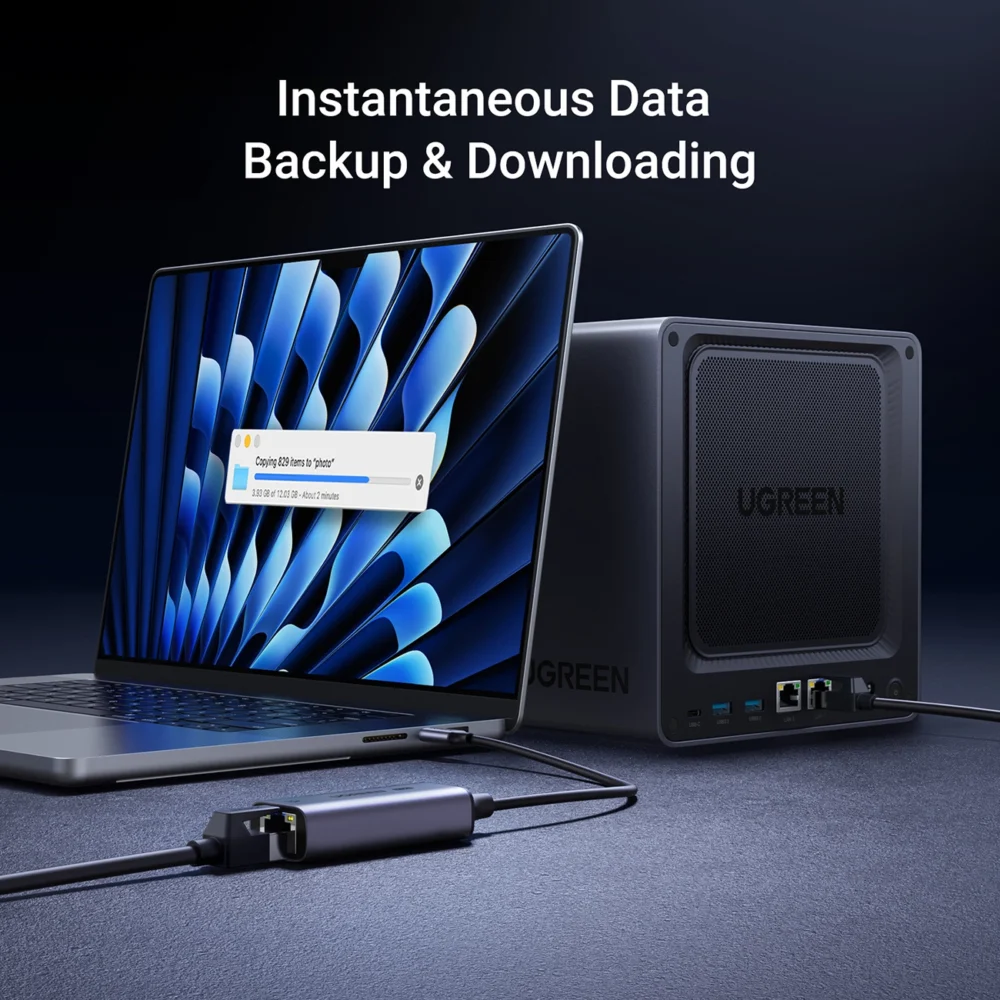 Ugreen CM648 USB-C to RJ45 Ethernet 2.5G adapter - grayeng