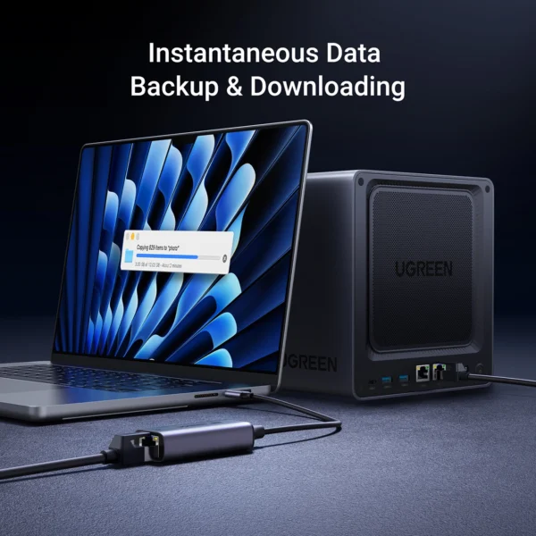 Ugreen CM648 USB-C to RJ45 Ethernet 2.5G adapter - grayeng