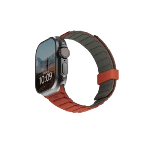 UAG Pathfinder Silicone Double-Sided Magnetic Strap for Apple Watch 42 / 44 / 45 / 46 / 49mm - Gray-Orangeeng