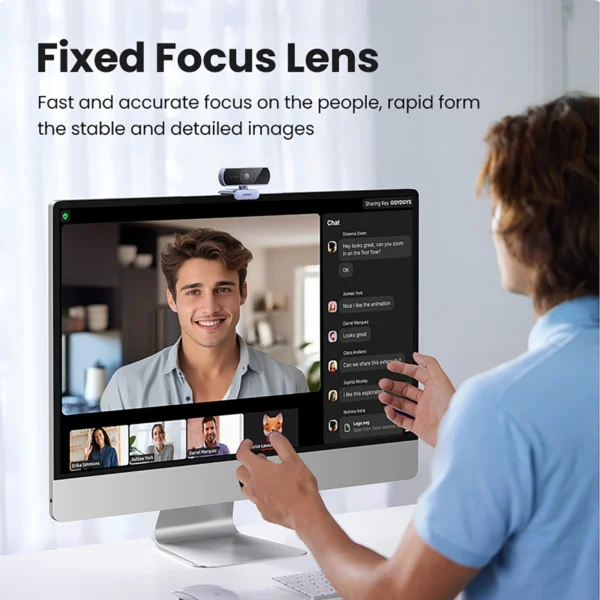 Ugreen CM678 USB HD webcam - grayeng