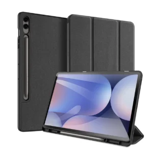 Dux Ducis Domo PU Leather Case with Stand for Samsung Tab S10+ / S9+ / S9 FE+ - Blackeng