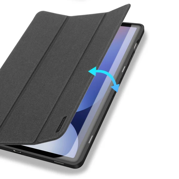 Dux Ducis Domo PU Leather Case with Stand for Samsung Tab S10+ / S9+ / S9 FE+ - Blackeng