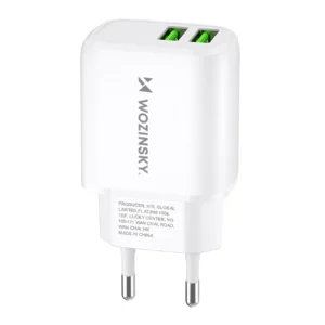 Wozinsky CUWCW 2.4A 2 x USB-A wall charger - whiteeng