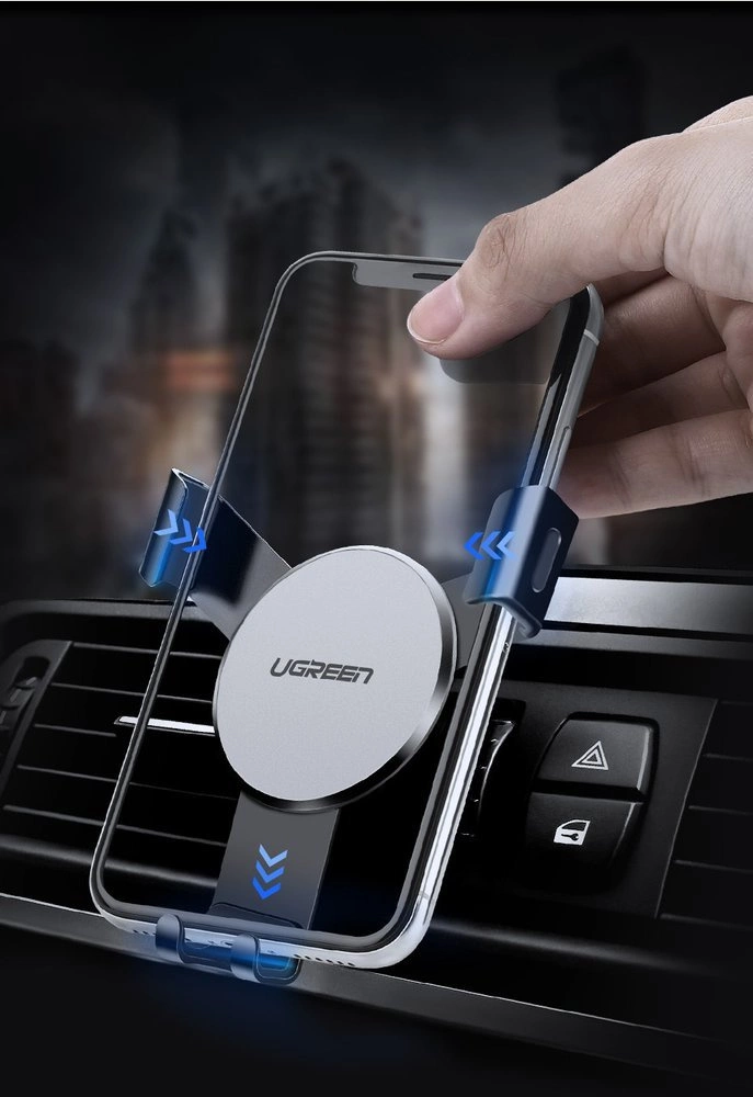 Ugreen LP130 40907 gravity phone holder for car air vent - silvereng