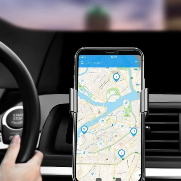 Ugreen LP130 40907 gravity phone holder for car air vent - silvereng