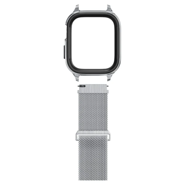 Spigen Metal Fit Pro Case and Strap Set for Apple Watch 4/5/6/7/8/9/SE (44/45mm) - Silvereng