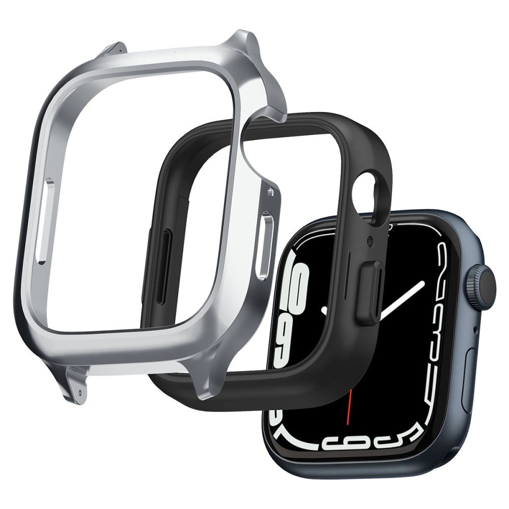 Spigen Metal Fit Pro Case and Strap Set for Apple Watch 4/5/6/7/8/9/SE (44/45mm) - Silvereng
