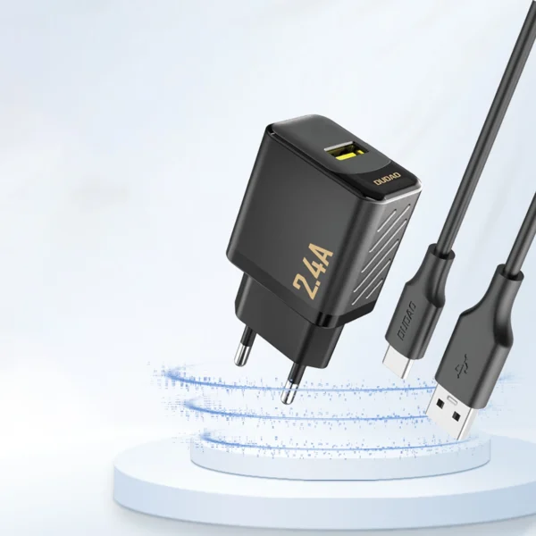 Dudao A23 2.4A USB-A Charger - Blackeng