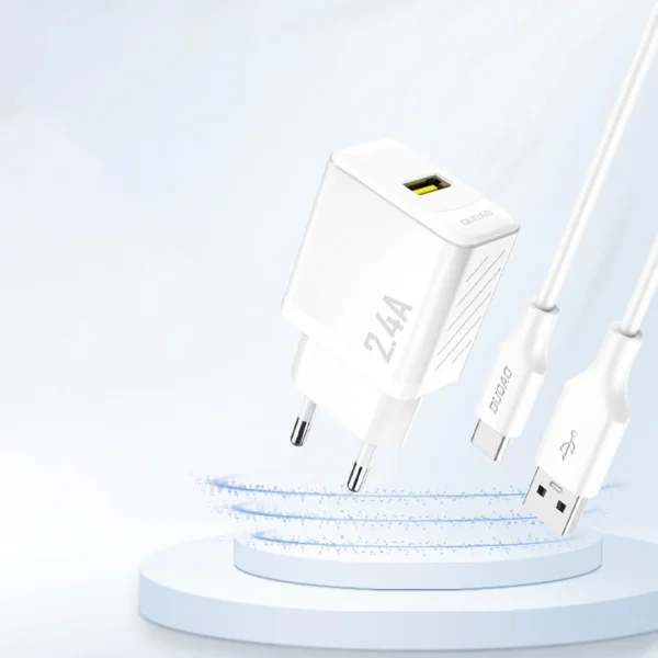 Dudao A23 2.4A USB-A Charger - Whiteeng