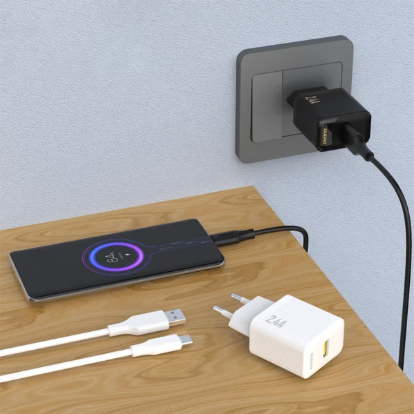 Dudao A23 2.4A USB-A Charger - Whiteeng