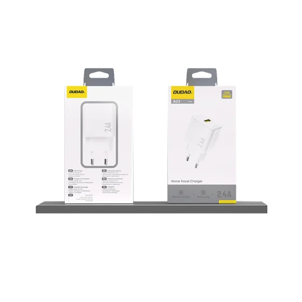 Dudao A23 2.4A USB-A Charger - Whiteeng