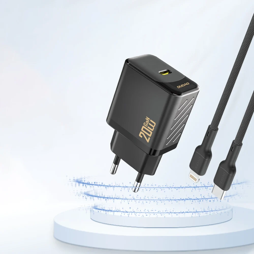 Dudao A26 PD20W GaN USB-C Charger - Blackeng