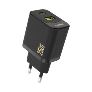 Dudao A26T GaN 25W USB-A, USB-C Charger - Blackeng