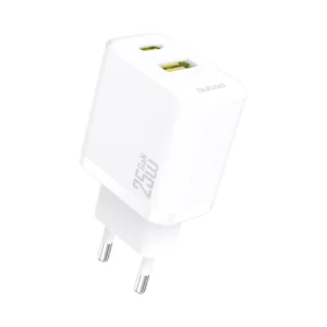Dudao A26T GaN 25W USB-A, USB-C Charger - Whiteeng