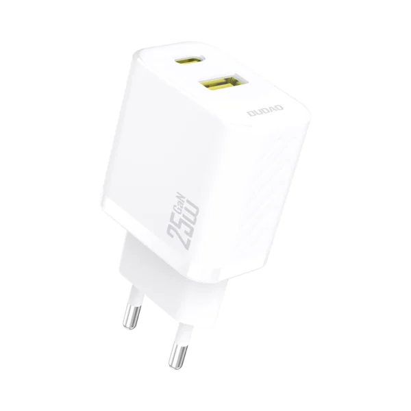 Dudao A26T GaN 25W USB-A, USB-C Charger - Whiteeng