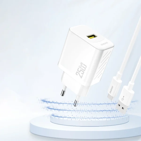Dudao A27S 25W GaN USB-A Charger - Blackeng