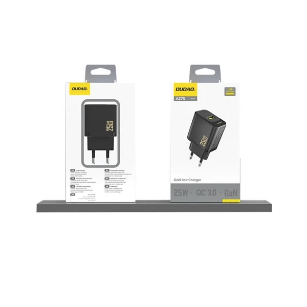 Dudao A27S 25W GaN USB-A Charger - Whiteeng