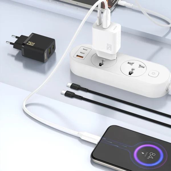 Dudao A27 25W GaN USB-C Wall Charger - Blackeng