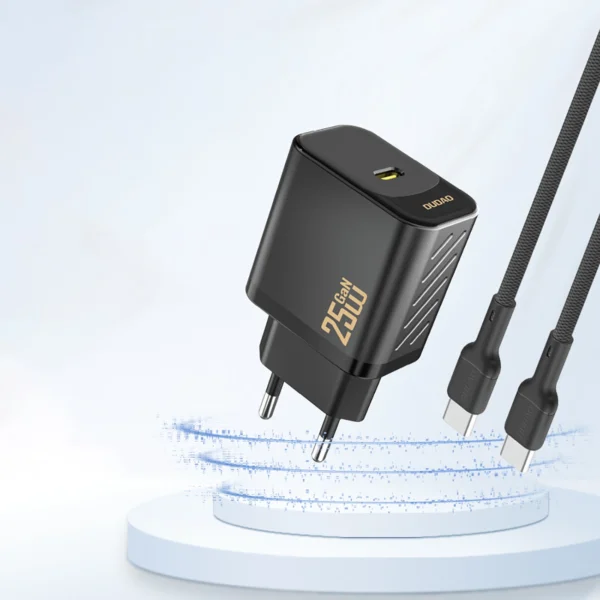 Dudao A27 25W GaN USB-C Wall Charger - Blackeng