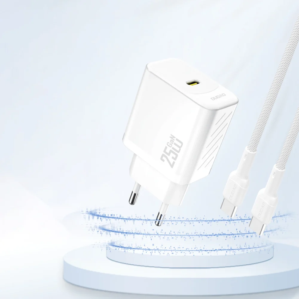 Dudao A27 25W GaN USB-C Wall Charger - Whiteeng