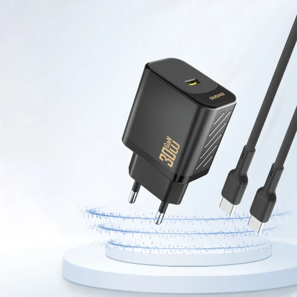 Dudao A27P 30W PD GaN USB-C Wall Charger - Blackeng