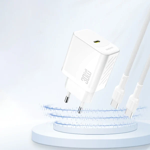 Dudao A27P 30W PD GaN USB-C Wall Charger - Whiteeng
