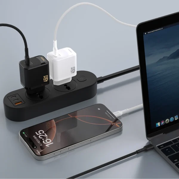 Dudao A28 45W GaN USB-C Wall Charger - Blackeng