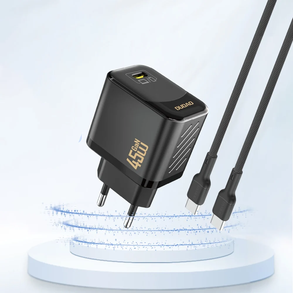Dudao A28 45W GaN USB-C Wall Charger - Blackeng