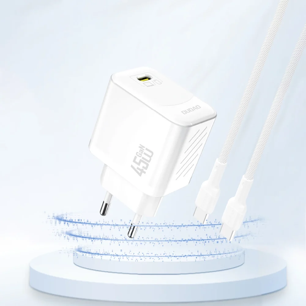 Dudao A28 45W GaN USB-C Wall Charger - Whiteeng