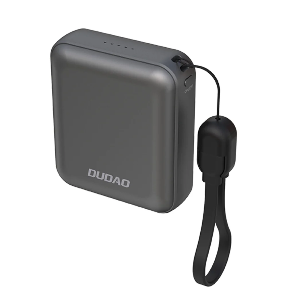 Powerbank Dudao K22+ 10000mAh 22.5W USB-C with pendant/cable - grayeng