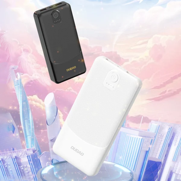Powerbank Dudao K10 10000mAh 2.4A 2 x USB-A - whiteeng