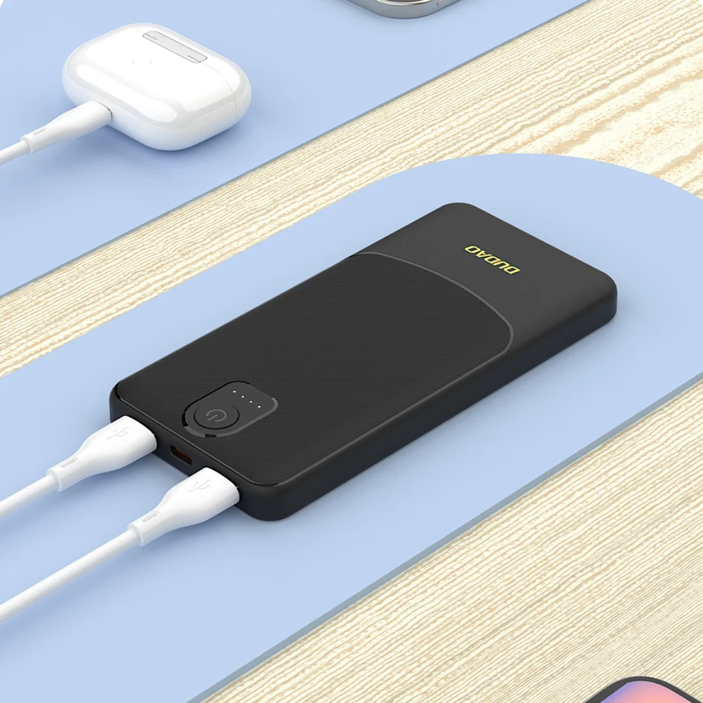 Powerbank Dudao K10 10000mAh 2.4A 2 x USB-A - whiteeng