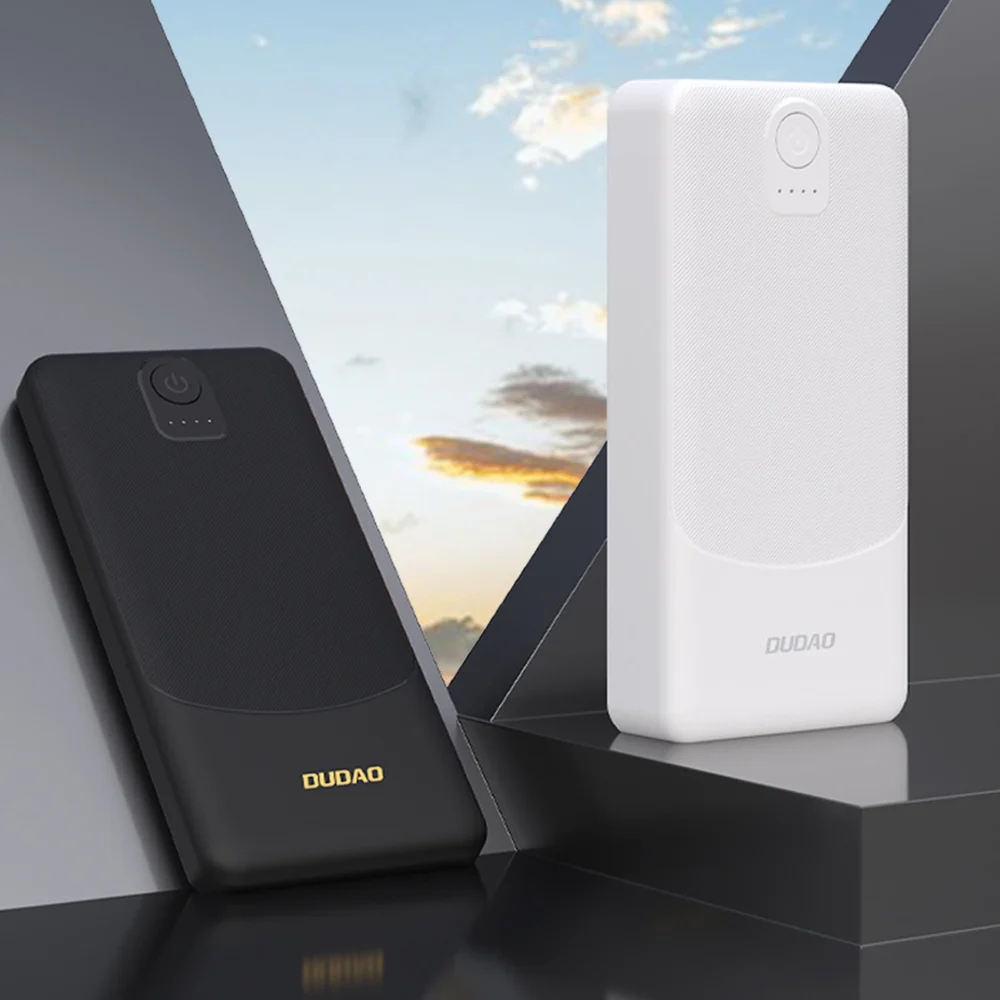 Powerbank Dudao K10 10000mAh 2.4A 2 x USB-A - whiteeng