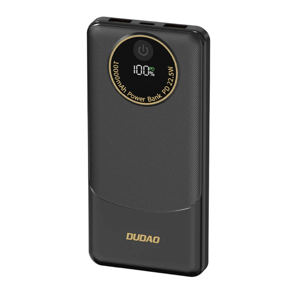 Powerbank Dudao K12 10000mAh PD22.5W USB-A, USB-C - blackeng