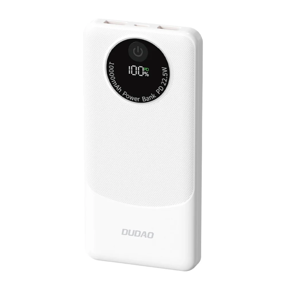Powerbank Dudao K12 10000mAh PD22.5W USB-A, USB-C - whiteeng