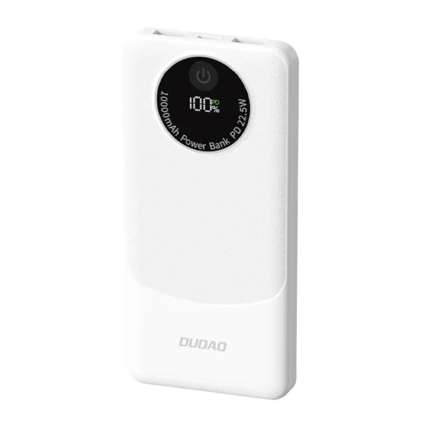 Powerbank Dudao K12 10000mAh PD22.5W USB-A, USB-C - whiteeng