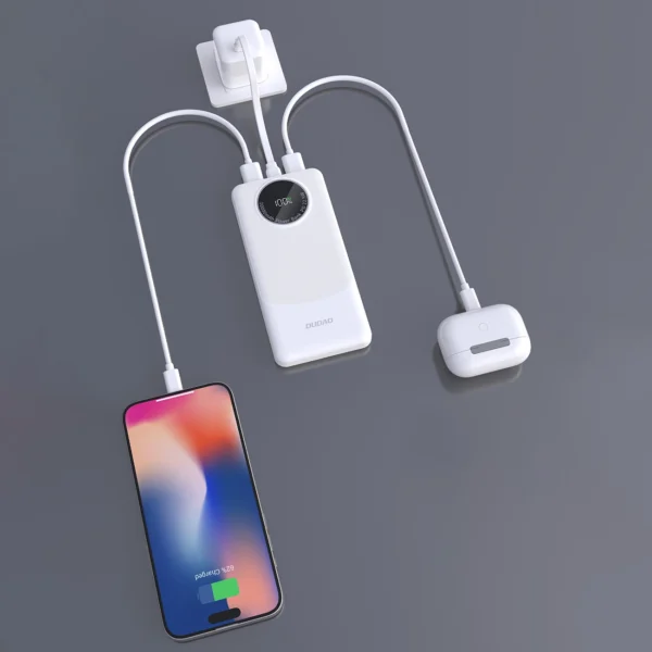 Powerbank Dudao K12 10000mAh PD22.5W USB-A, USB-C - whiteeng