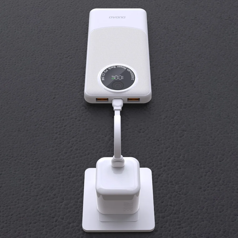 Powerbank Dudao K12 10000mAh PD22.5W USB-A, USB-C - whiteeng