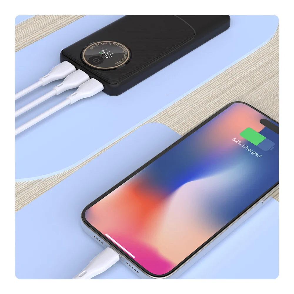Powerbank Dudao K12Pro 22.5W PD 20000mAh USB-A, USB-C - blackeng