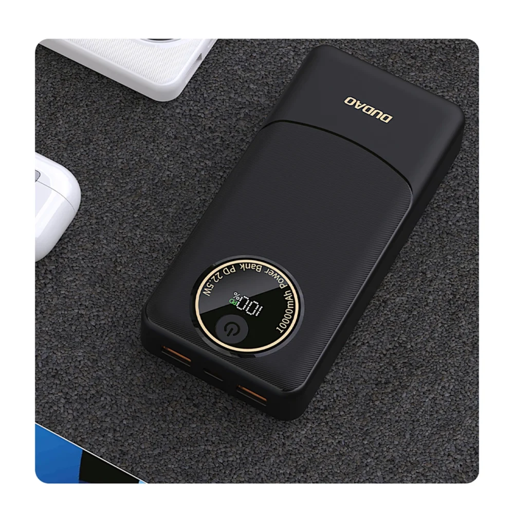 Powerbank Dudao K12Pro 22.5W PD 20000mAh USB-A, USB-C - blackeng