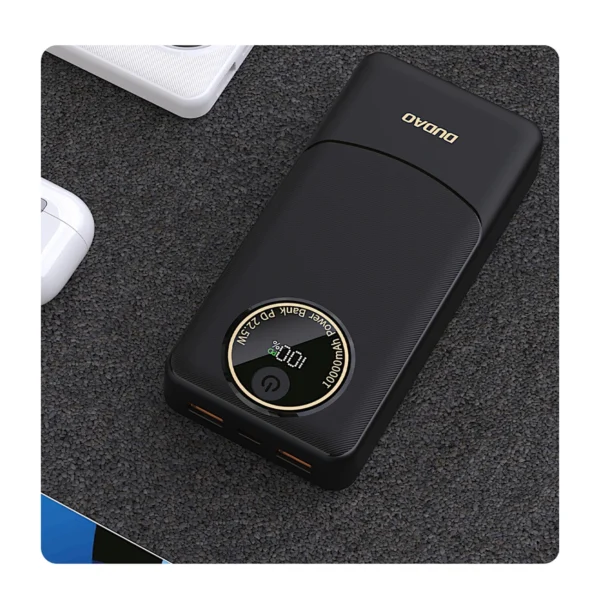 Powerbank Dudao K12Pro 22.5W PD 20000mAh USB-A, USB-C - blackeng